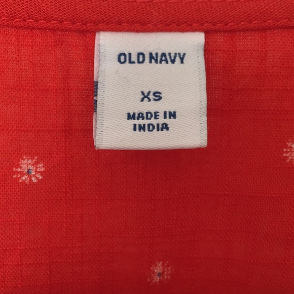 Old Navy Red dress with flowers - Picture 3 of 4